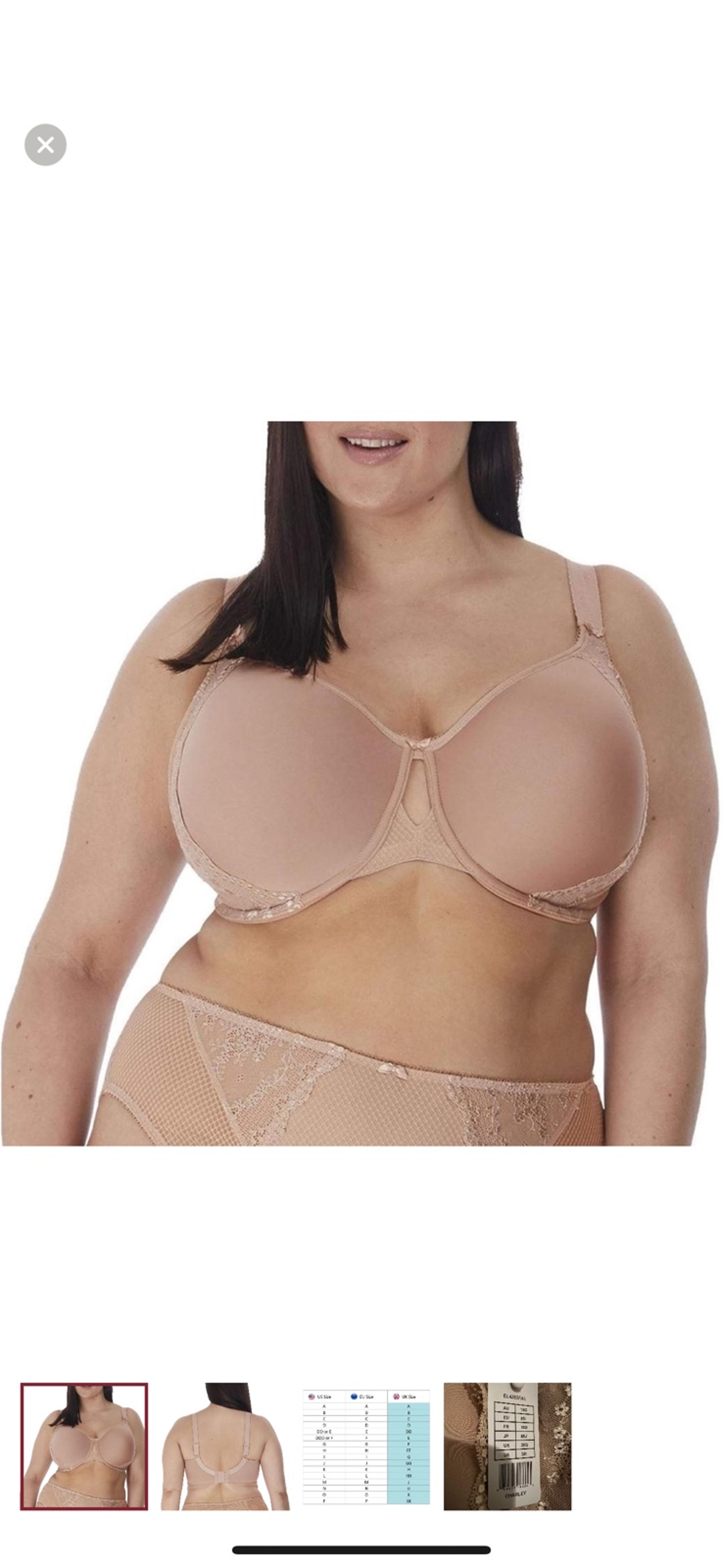 Elomi Women's Plus Size Charley T-Shirt Seamless Breathable Spacer Underwire Bra