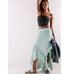 New Free People If Only Set 168 SMALL Harbor Green BOHOCHIC Maxi Skirt Set