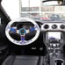 NEW TRD Universal 6-Hole 350mm Deep Dish Clear Crystal Bubble Steering Wheel