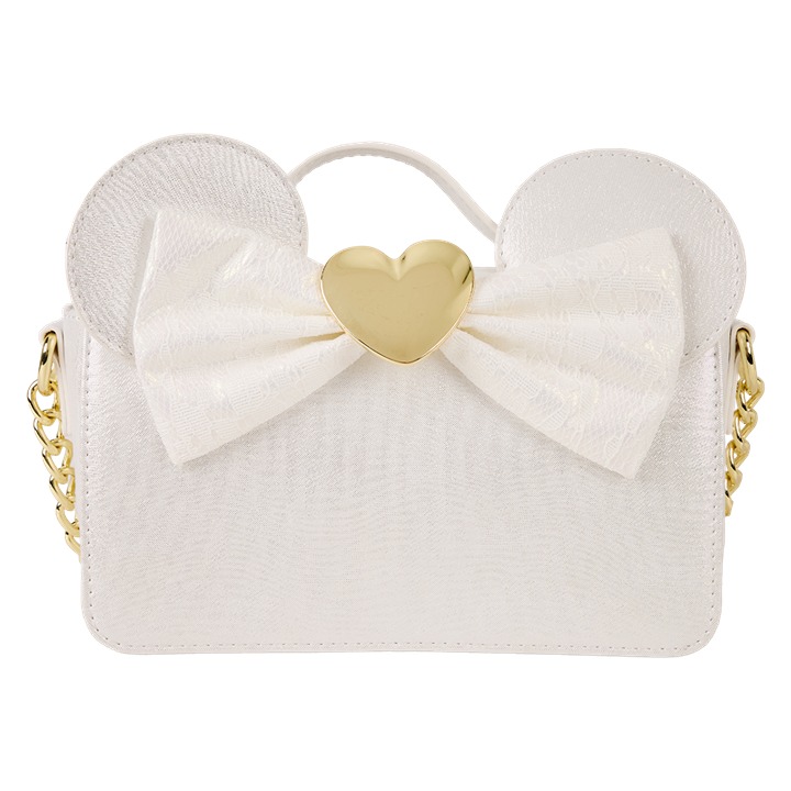Disney Minnie Mouse Iridescent Lace Wedding Crossbody Bag