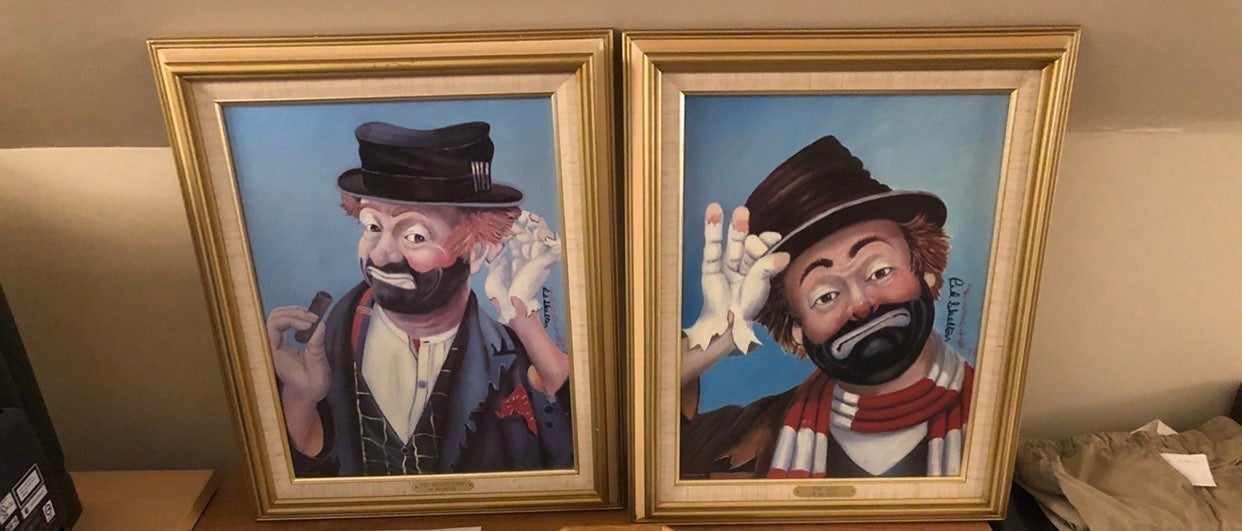 Signed Red Skelton Art