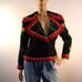 Vintage Show Piece Embroidered Blazer Sz Medium IDOL England Wool Jacket Rare