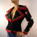 Vintage Show Piece Embroidered Blazer Sz Medium IDOL England Wool Jacket Rare
