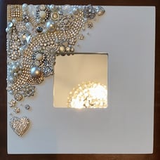 Jewel encrusted mirror