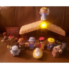 Fisher Price Little People A Christmas Story Nativity Manger Set 2002 Lot B 13 P