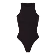 Skims Fits Everybody High Neck Bodysuit Onyx Size XXS