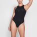 Skims Fits Everybody High Neck Bodysuit Onyx Size XXS