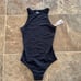 Skims Fits Everybody High Neck Bodysuit Onyx Size XXS