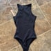 Skims Fits Everybody High Neck Bodysuit Onyx Size XXS