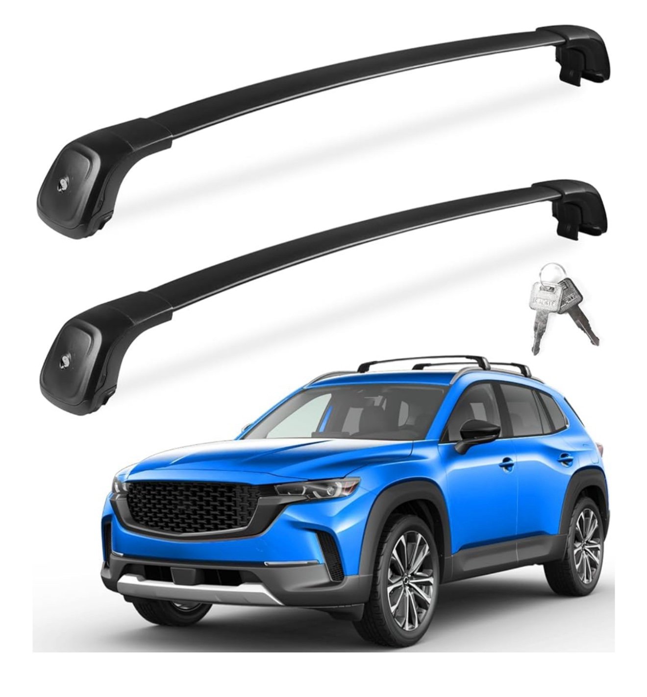 Lockable Roof Rack Cross Bars