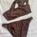 bebe vintage bikini set
