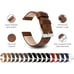 Barton Quick Release - Top Grain Leather Watch Band Strap 20 mm Caramel Tan