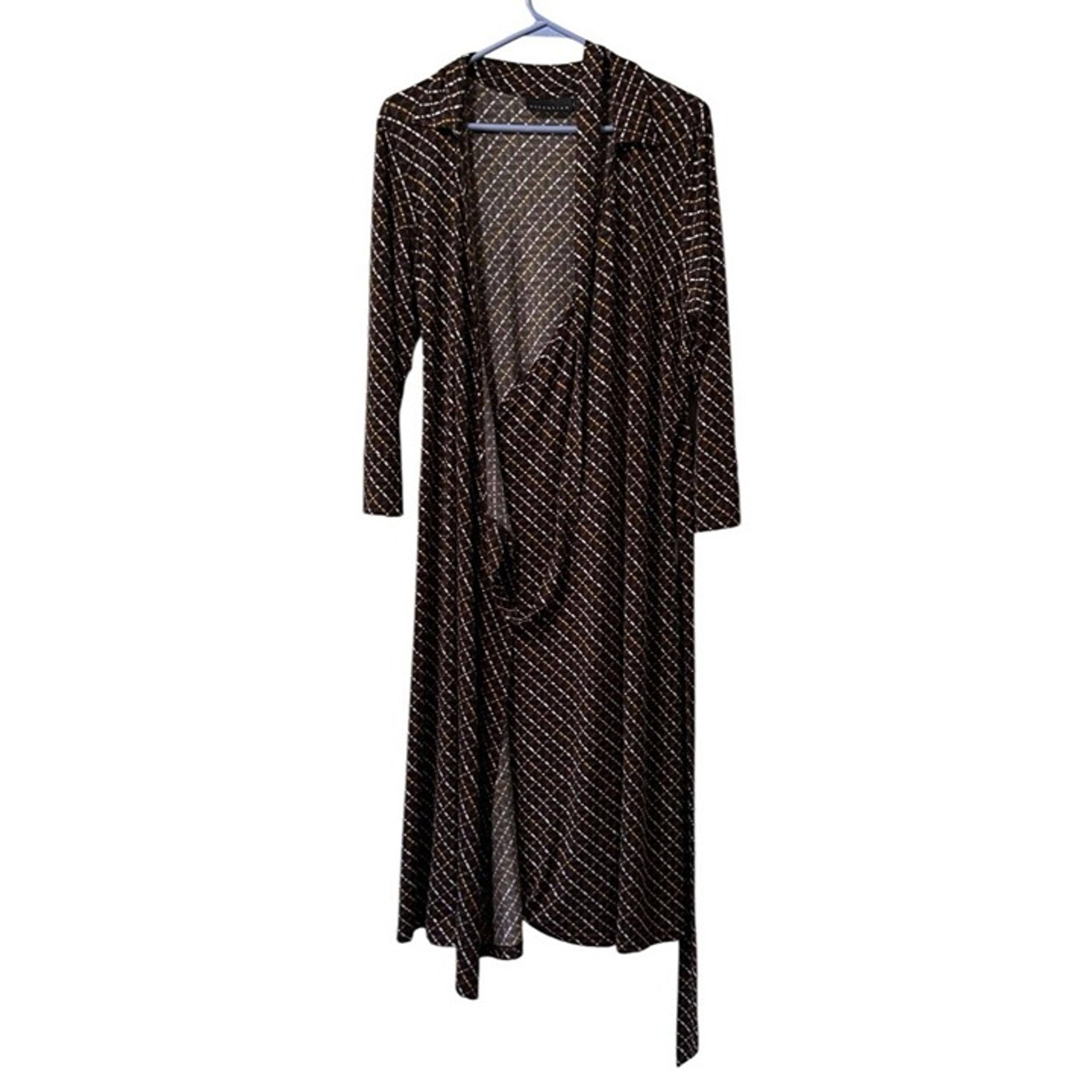 Attention Size Medium Wrap Dress Polyester Blend Stretch Office Business Casual