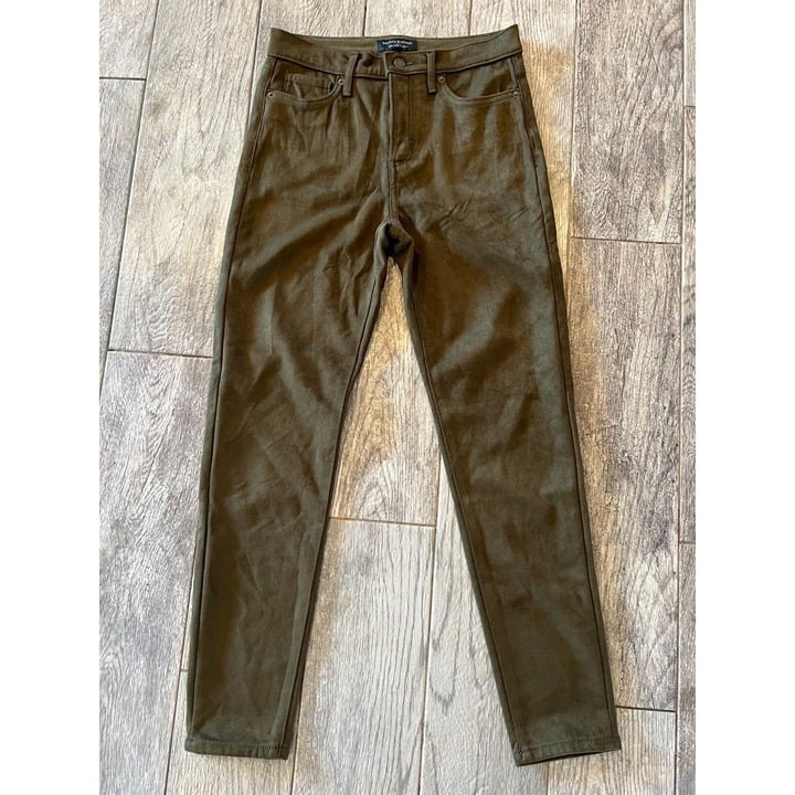 Banana Republic High Rise Skinny Pants 27 / 4 HR Skinny vega Faux Suede Stretch