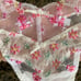 For love and lemons Blooms thong panty white floral L new