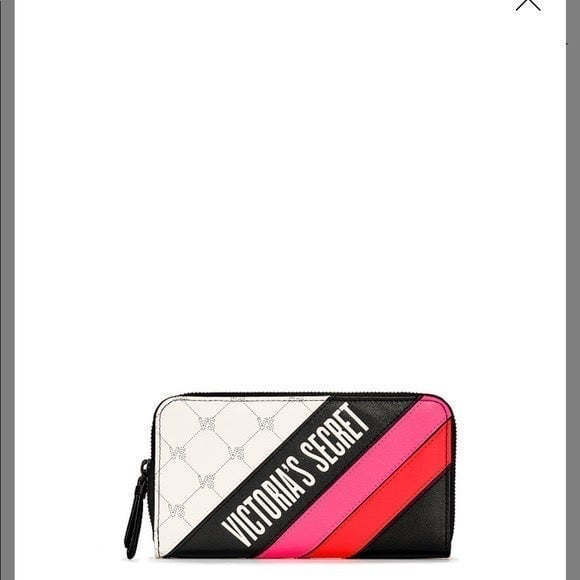 VICTORIA SECRET LOGO POWERED ZIP WALLET