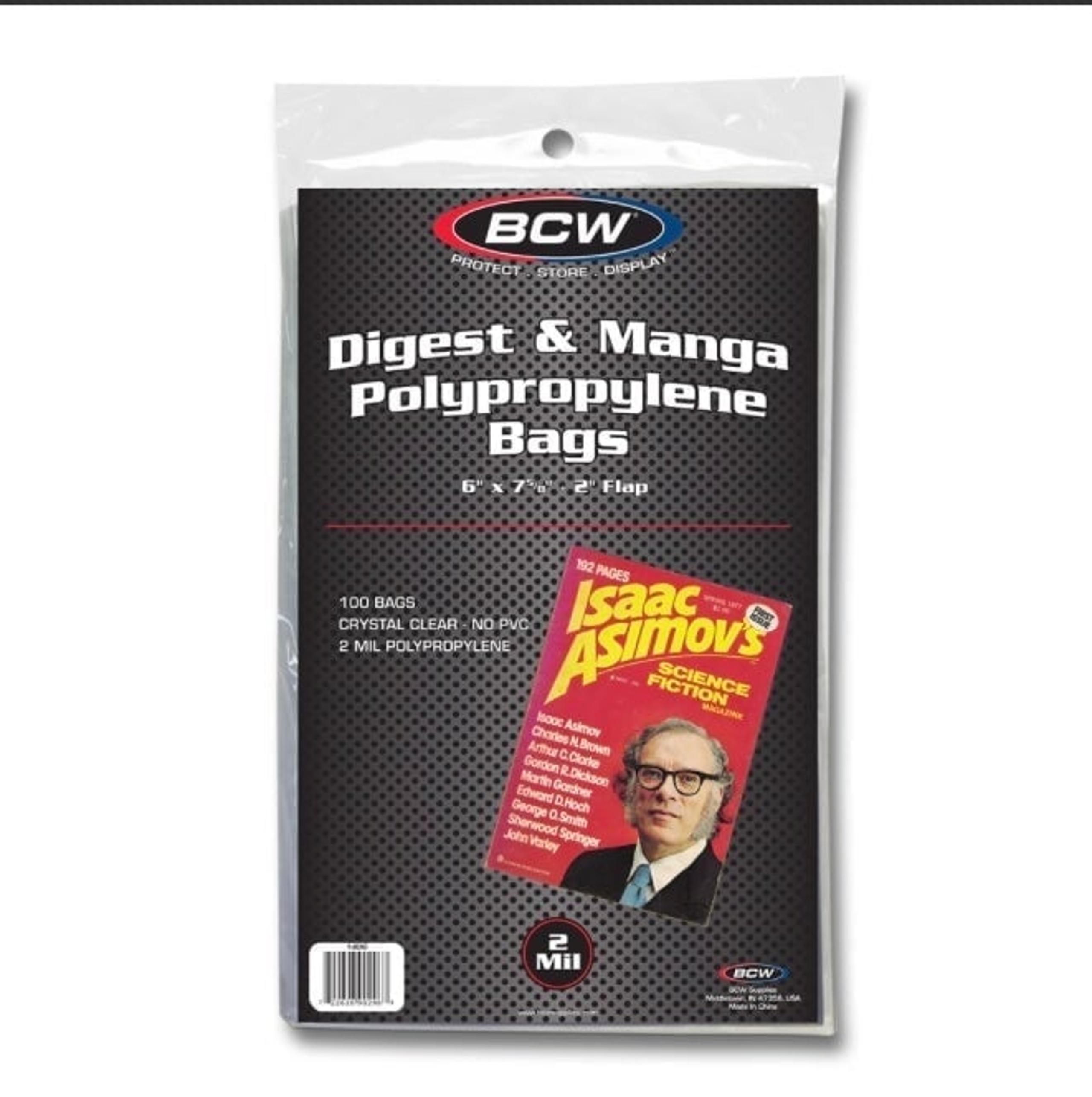 BCW 1-BDIG Supplies - Bcw-Bdig - Digest Size Outer Sleeves 100 bags