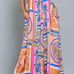 Multicolor Tube Tie Back Chest Elastic Waisted Oversized Jumpsuit