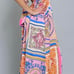 Multicolor Tube Tie Back Chest Elastic Waisted Oversized Jumpsuit