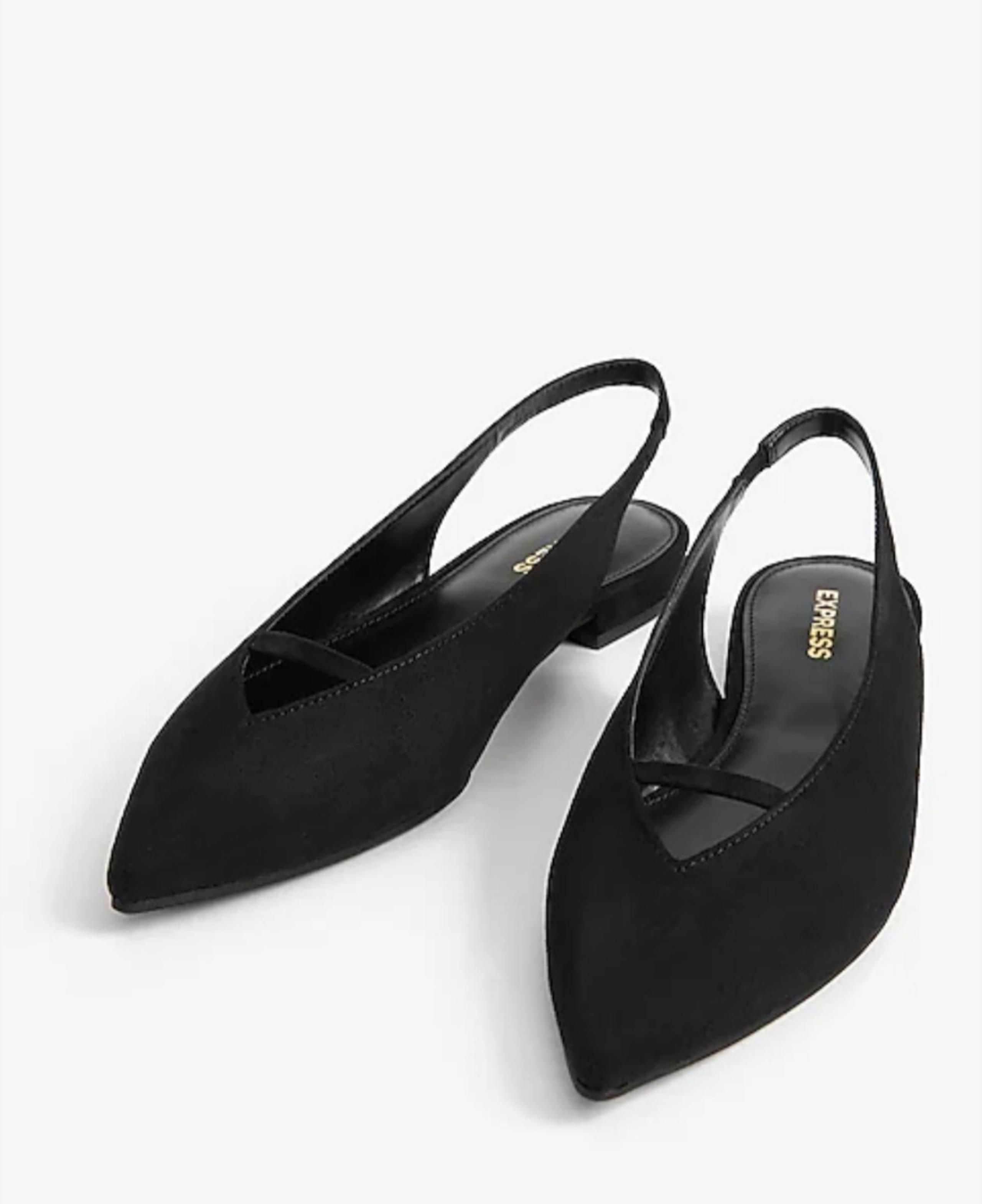 Express Pointy Black Flats