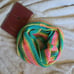 Handmade Crochet RETRO RAINBOW Striped Pastel Snood