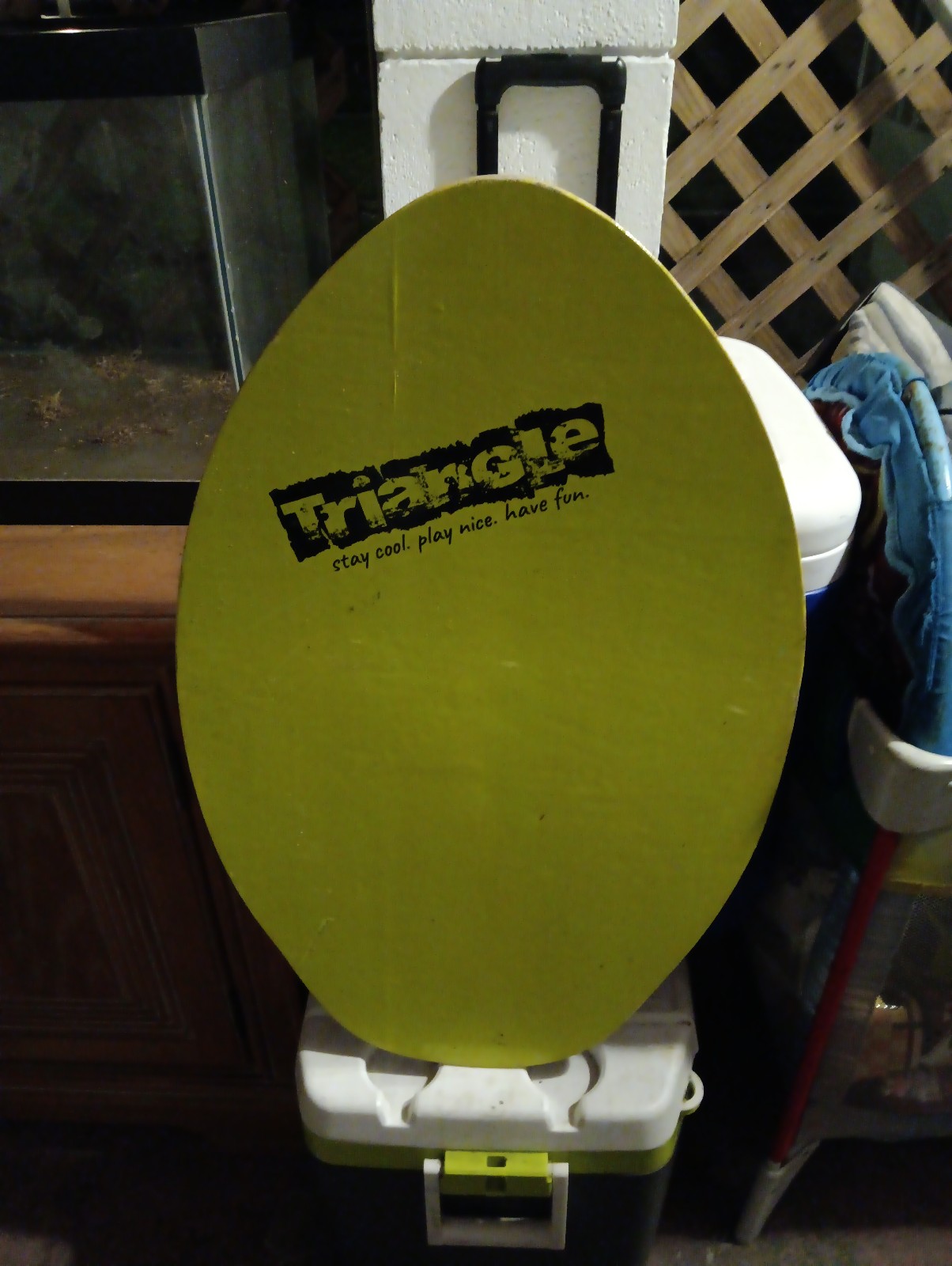 Wooden boogie board