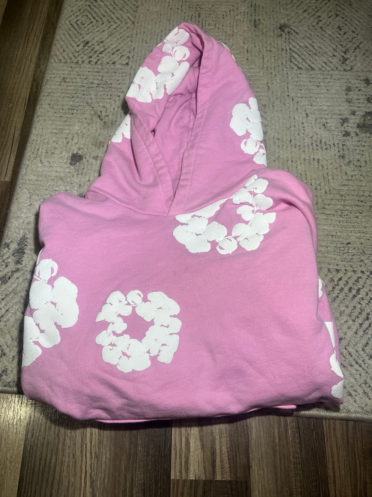 denim tears hoodie pink size L
