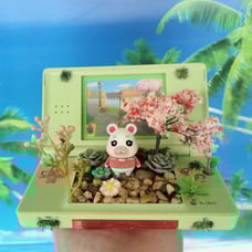 Handmade OOAK Animal Crossing Inspired Terrarium Diorama Flurry Etsy Art