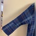 Prana top button front 100% organic cotton plaid Large
