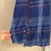 Prana top button front 100% organic cotton plaid Large