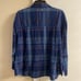 Prana top button front 100% organic cotton plaid Large