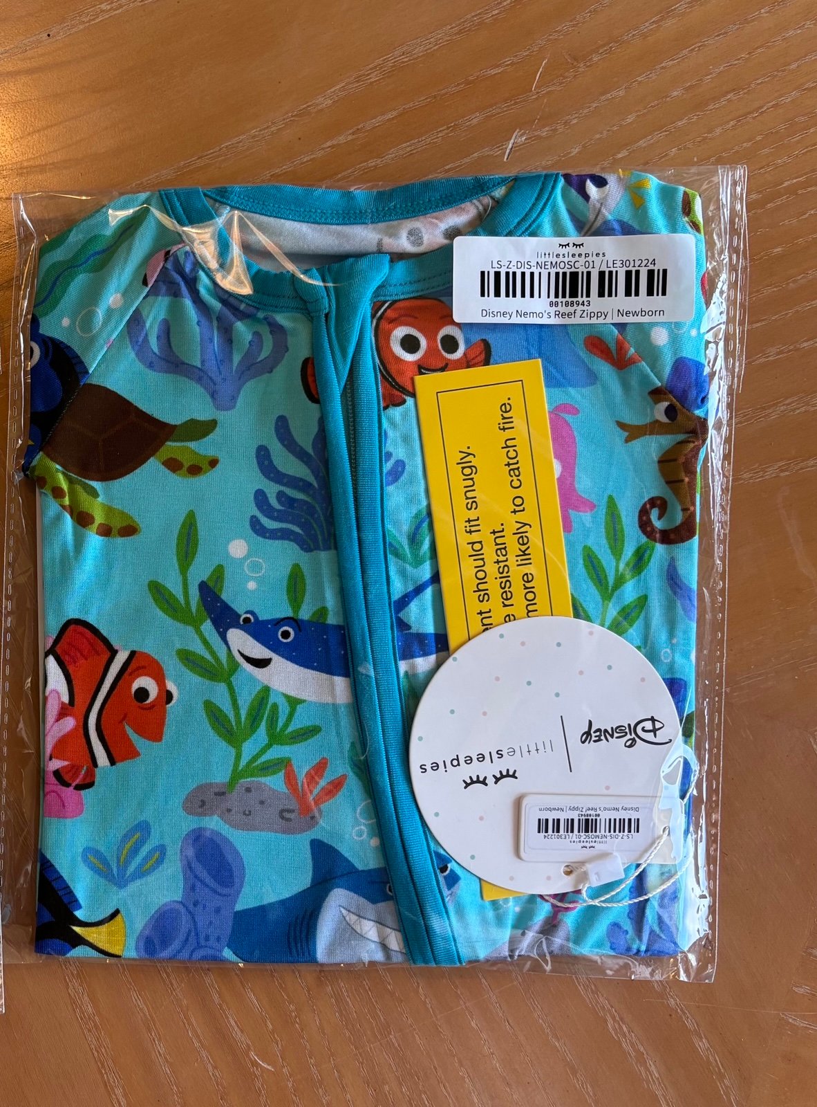 Little Sleepies Finding Nemo Zippy Newborn