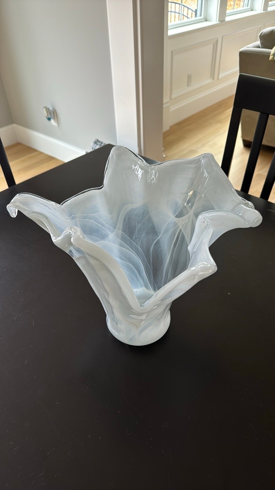 Murano Made in Italy Large white glass decoration