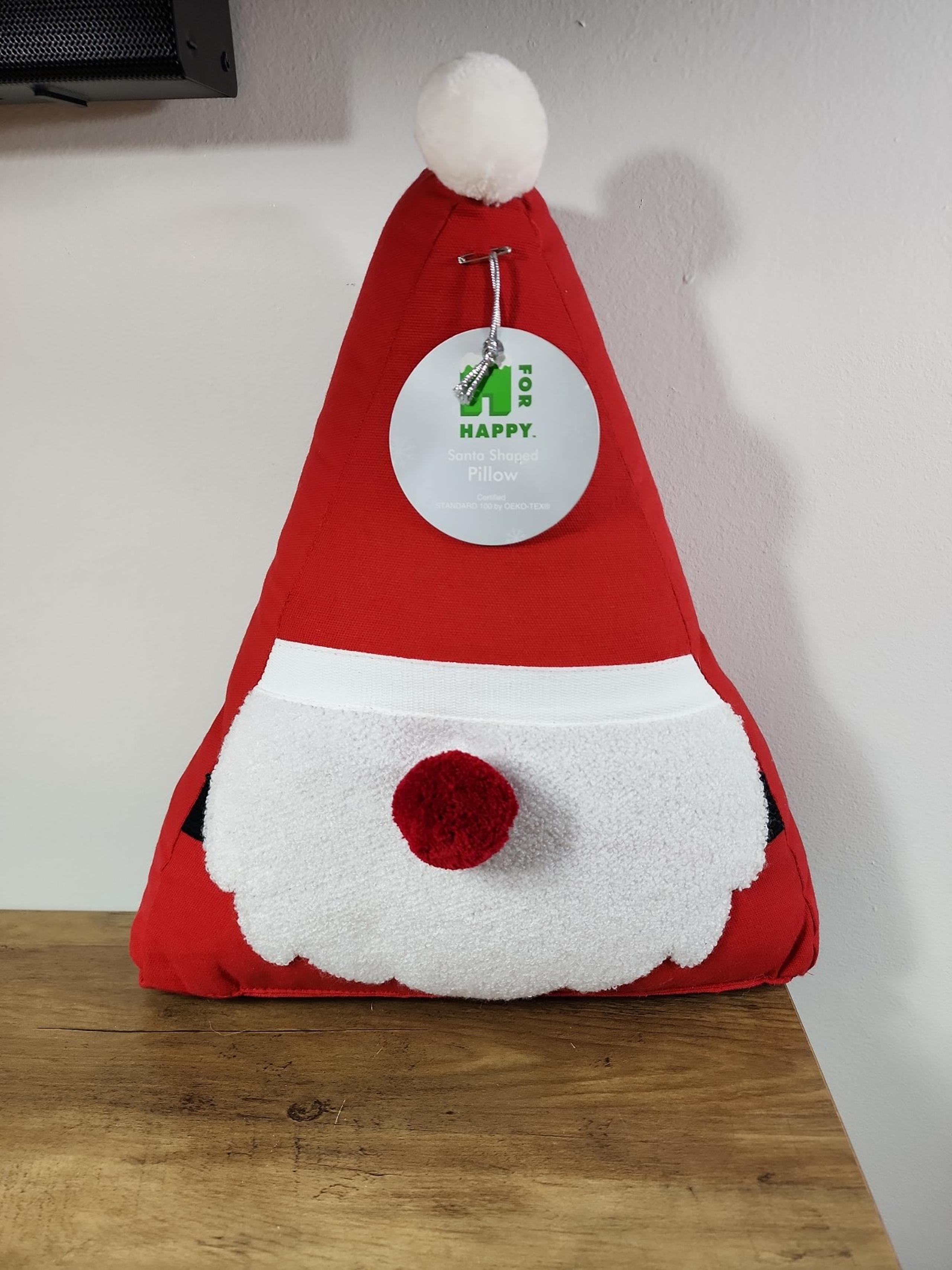 NWT Santa Clause Gnome Novelty Christmas Throw Pillow