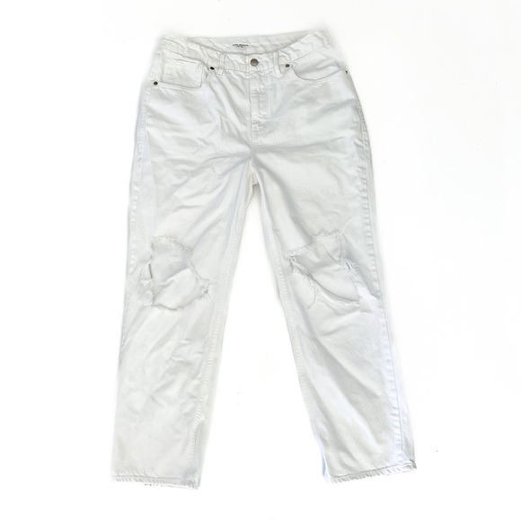 Good American Good '90s Duster Natural Fray in White035