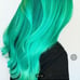 GREEN COLORS HAIR 365 LACE WIG