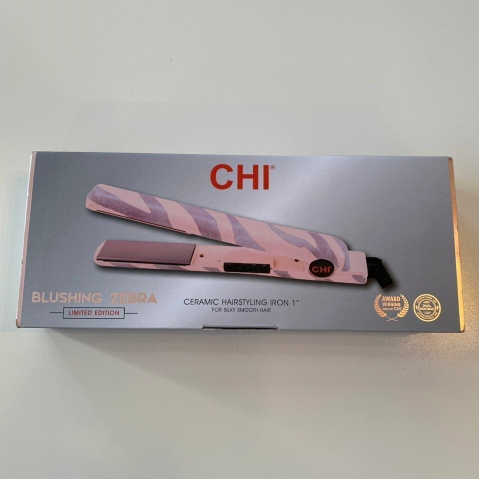 CHI Blushing Zebra Hairstyling Iron / Flat Iron / Straightener - MSRP:120