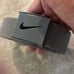 NIKE Gray Web Adjustable Belt