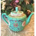 Vtg Turquoise Zhongguo Jingdezhen Teapot