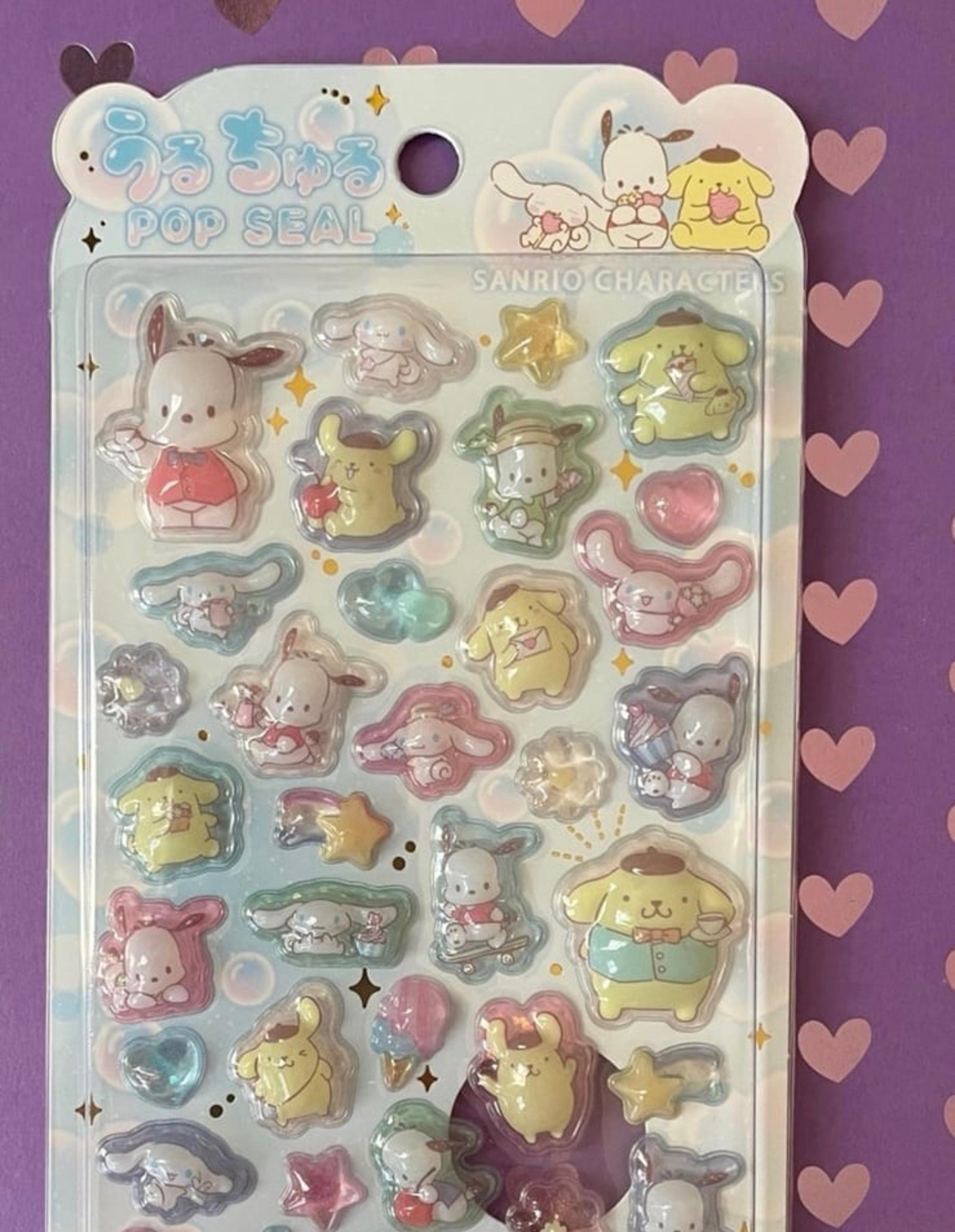 Sanrio Urchuru pop seal stickers - Cinnamoroll Pochacco Pompompurin