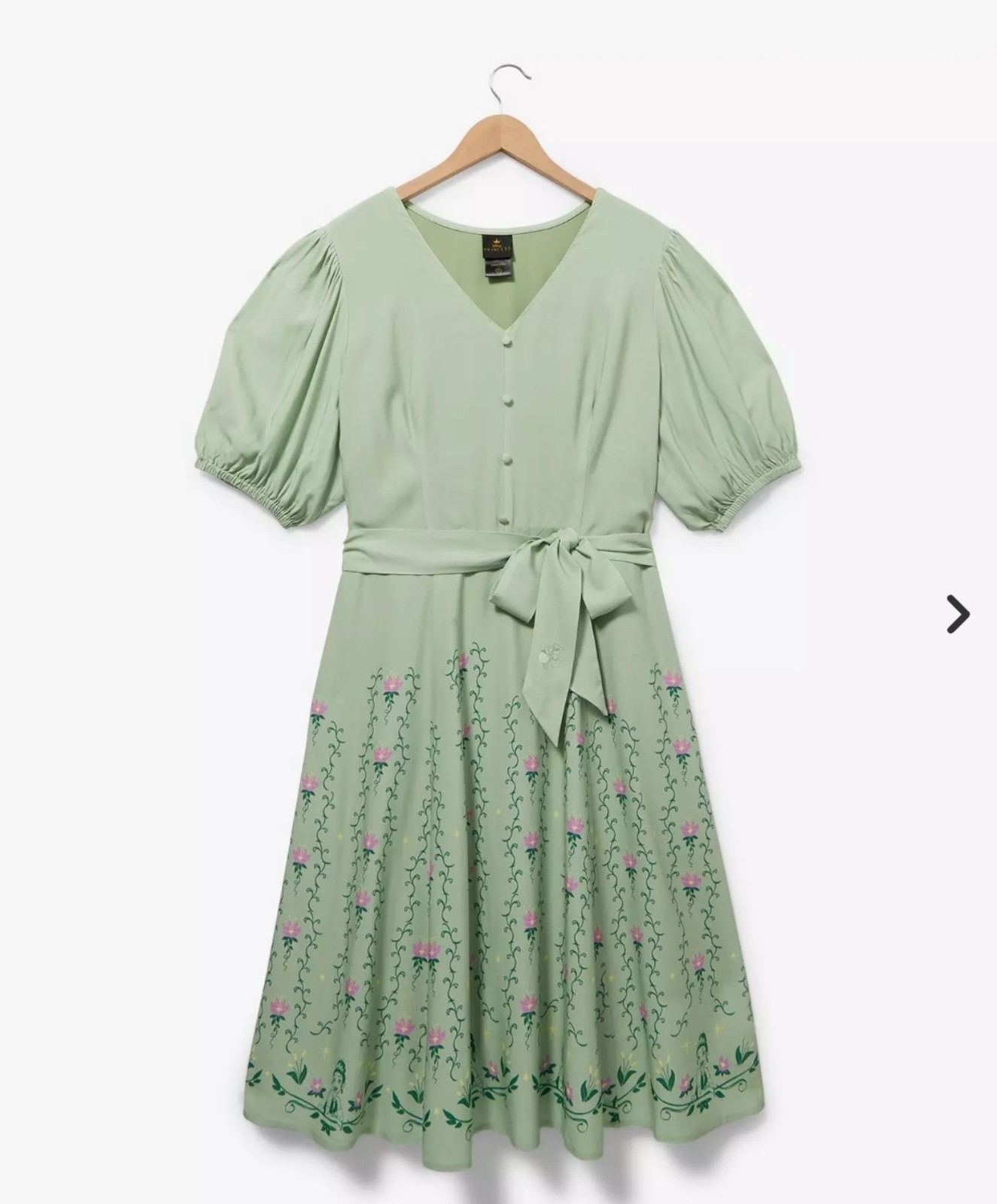 Disney The Princess and the Frog Bayou Puff Sleeve Midi Dress Plus Size