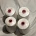 Lot Of 4 WHITE Sewing Thread All Purpose 100% Polyester
