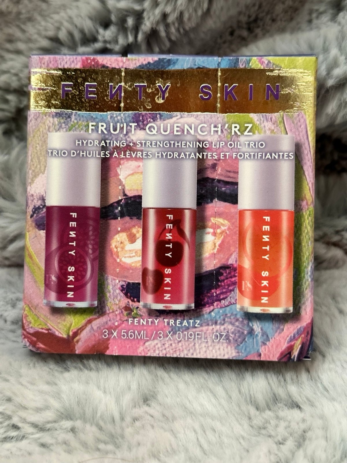NEW Fenty Beauty Fruit Quench'rz Hydrating + Strengthening Lip Oil Trio