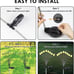 4Pack Total 32 LED Solar Garden Lights -Solar Lights Outdoor