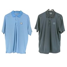 NC Tarheel Lot of 2 Vansport Polo Men's Size Medium Blue Emblem