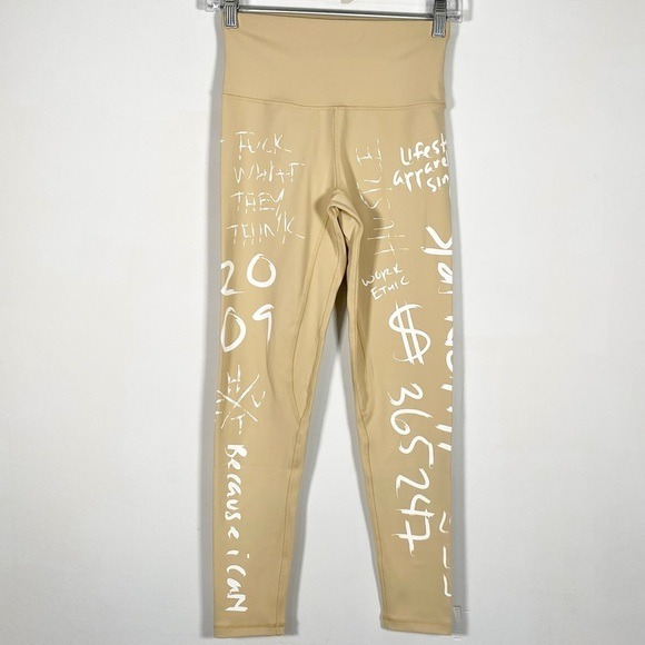 HTFU Women’s Size Medium Analog Leggings in Tan Limited Edition Rare