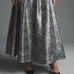 Anthropologie Jacquard Ball Skirt Grey Motif Dressy or Casual Maxi Party Skirt.