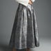 Anthropologie Jacquard Ball Skirt Grey Motif Dressy or Casual Maxi Party Skirt.