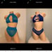 Blue two piece dancer outfits