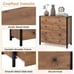 4-Drawer Dresser Modern Chest of Drawers Wooden Storage Dresser Oak